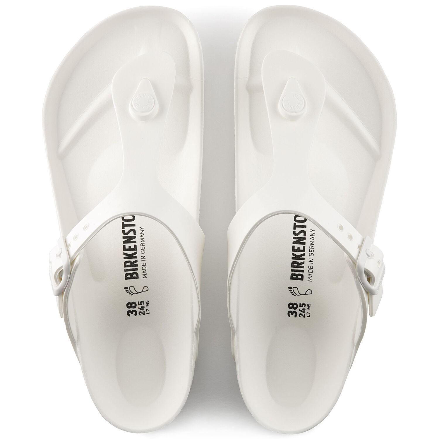 birkenstock white plastic sandals