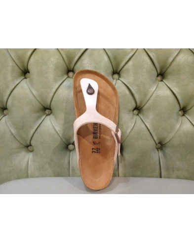 Birkenstock sandalo Gizeh bianco perla