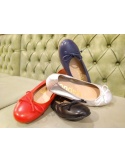 Leather flats shoes for women