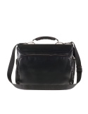 Work bag for laptop, in genuine leather
