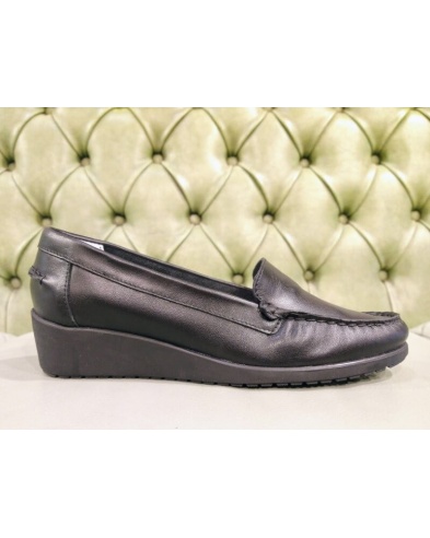 Loafers with wedge, made in Italy