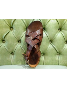 Summer men's retro roman style leather sandals deals