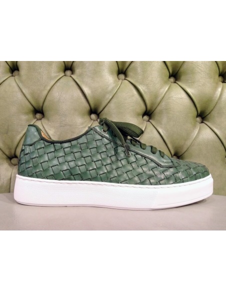 Scarpe uomo intrecciate bottega veneta sales