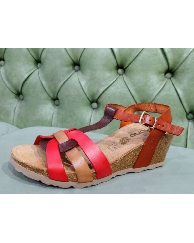 Florence Red Wedge Sandals- for Sale