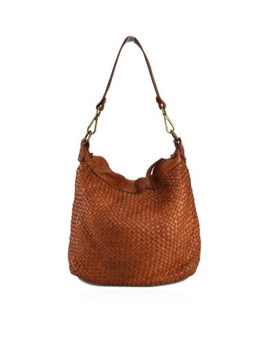 Borsa piccola in pelle intrecciata