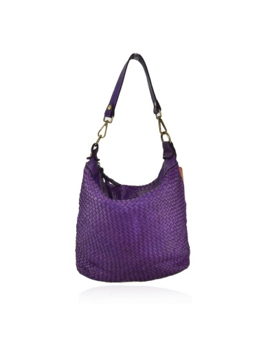Borsa piccola in pelle intrecciata