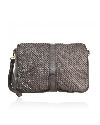 Mini borsa in pelle intrecciata, made in Italy
