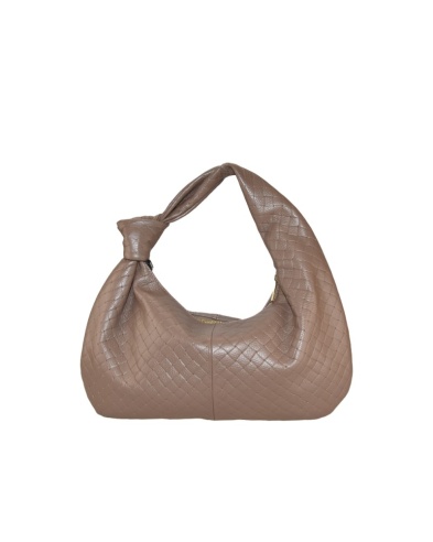 Borsa morbida a spalla, in pelle