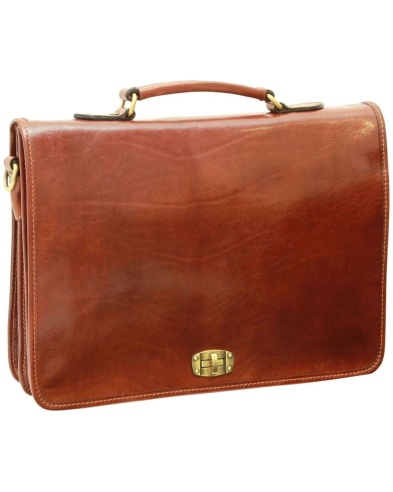 Borsa a tracolla tipo cartella, made in Italy