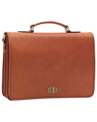Borsa a tracolla tipo cartella, made in Italy