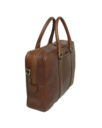 Borsa porta documenti e pc, in pelle