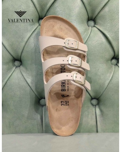 Birkenstock Florida sandalo a 3 fasce, beige