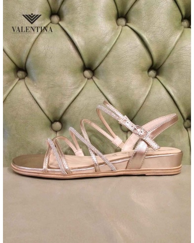 Glitter sandals with straps