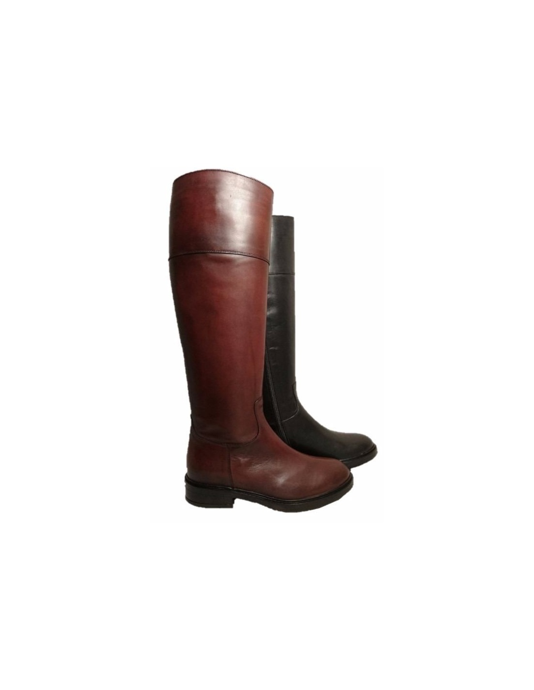 Italian leather riding boots for ladies 