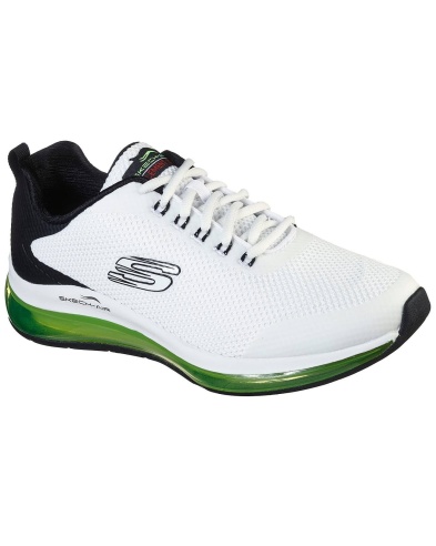 white sketcher tennis shoes